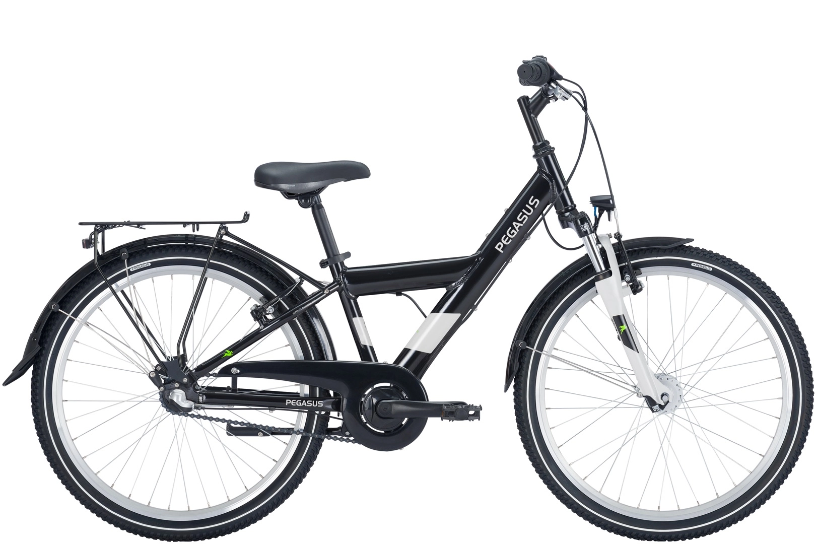 Pegasus Avanti 24'' 3-Gang Jungen schwarz 2024 Pegasus Avanti 24'' 3-Gang Jungen schwarz 2024